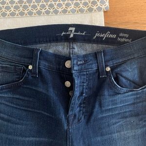 7 for all mankind “josefina” skinny boyfriend jean